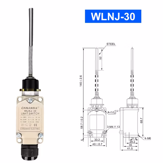 Omron Adjustable Rod Lever Limit Switch Wlcl-G-N