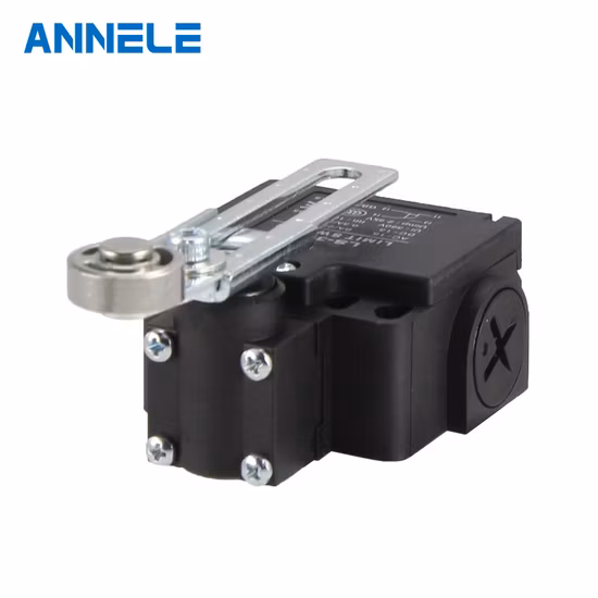 1no1nc Tz-8 Serise Interruptor de limite de alavanca de êmbolo de rolo de metal ajustável giratório Interruptor de limite de êmbolo de rolo de metal em contatos de prata