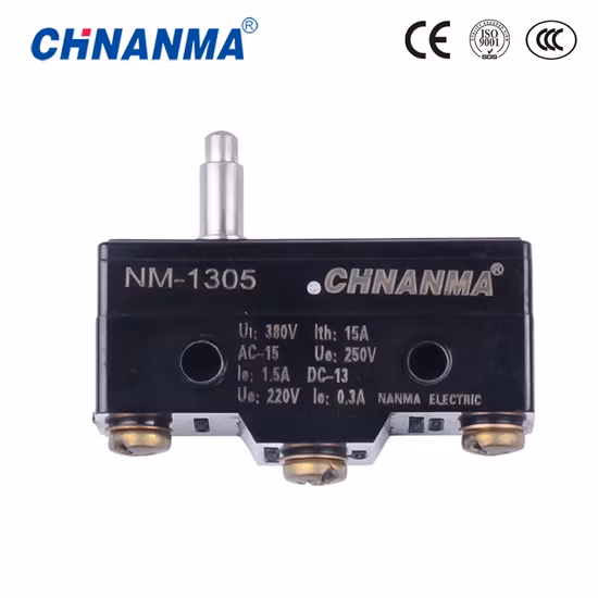Nm-13 Série 3A-16A 250VAC Microinterruptor de botão de pressão